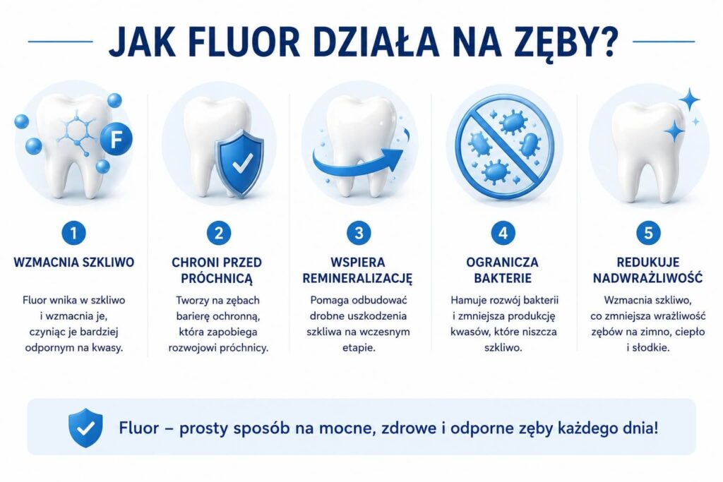 Jak fluor działa na zęby?