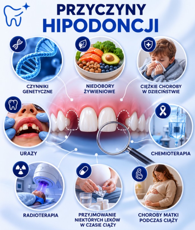 Jakie przyczyny hipodoncji najczęściej wskazują lekarze?